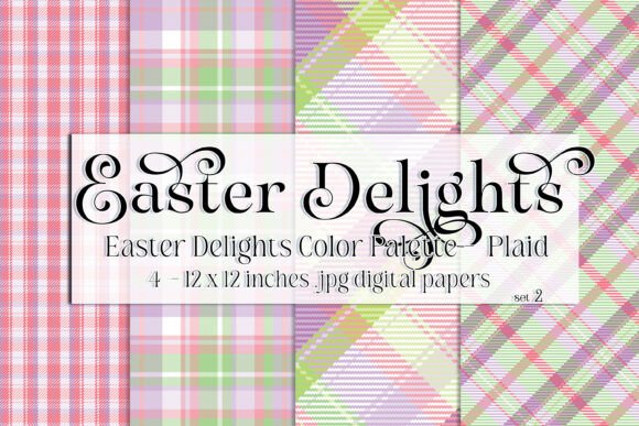 Download Easter Delights, Spring Plaid Papers 2 - Premium Resources