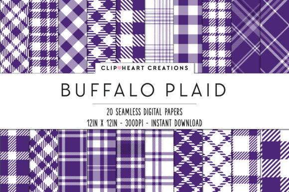 Download Buffalo Plaid Seamless Digital Papers - Buffalo plaid Collection