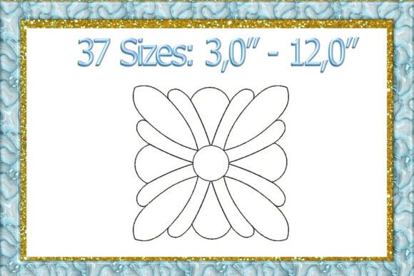 Download Feather Square Quilt Machine Embroidery - Square Collection