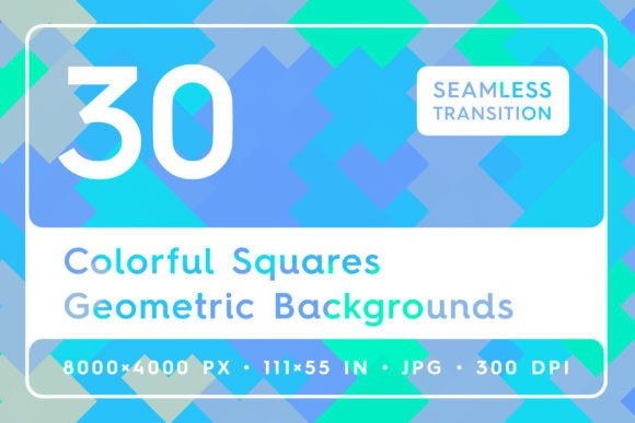 Download 30 Colorful Squares Geometric Background - Square Collection