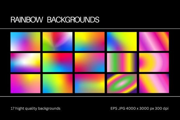 Download Gradient Rainbow Colorful Backgrounds - Rain Collection