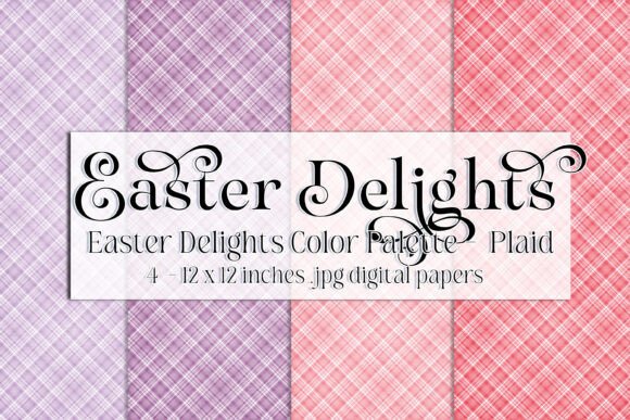Download Easter Delights, Spring Plaid Papers 9 - Premium Resources