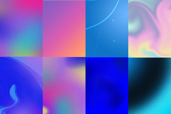 Download Gradient &amp; Grainy Colorful Backgrounds - Rain Collection