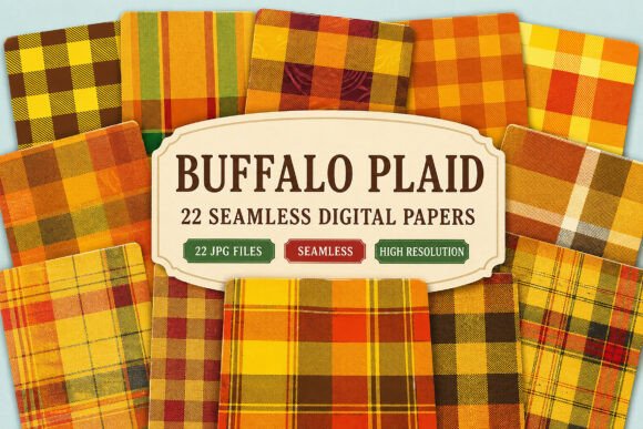 Download Buffalo Plaid Digital Bundle - Buffalo plaid Collection